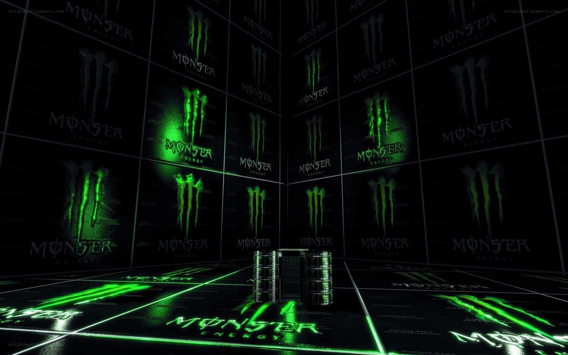 Monster Energy logo room