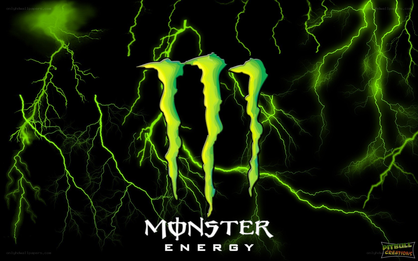 Monster Energy logo with lightning