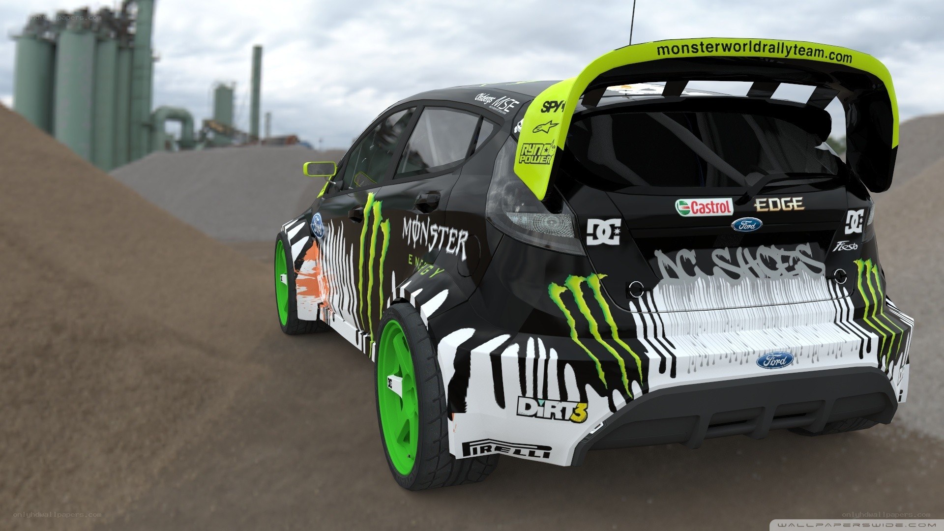 Monster Energy rally car