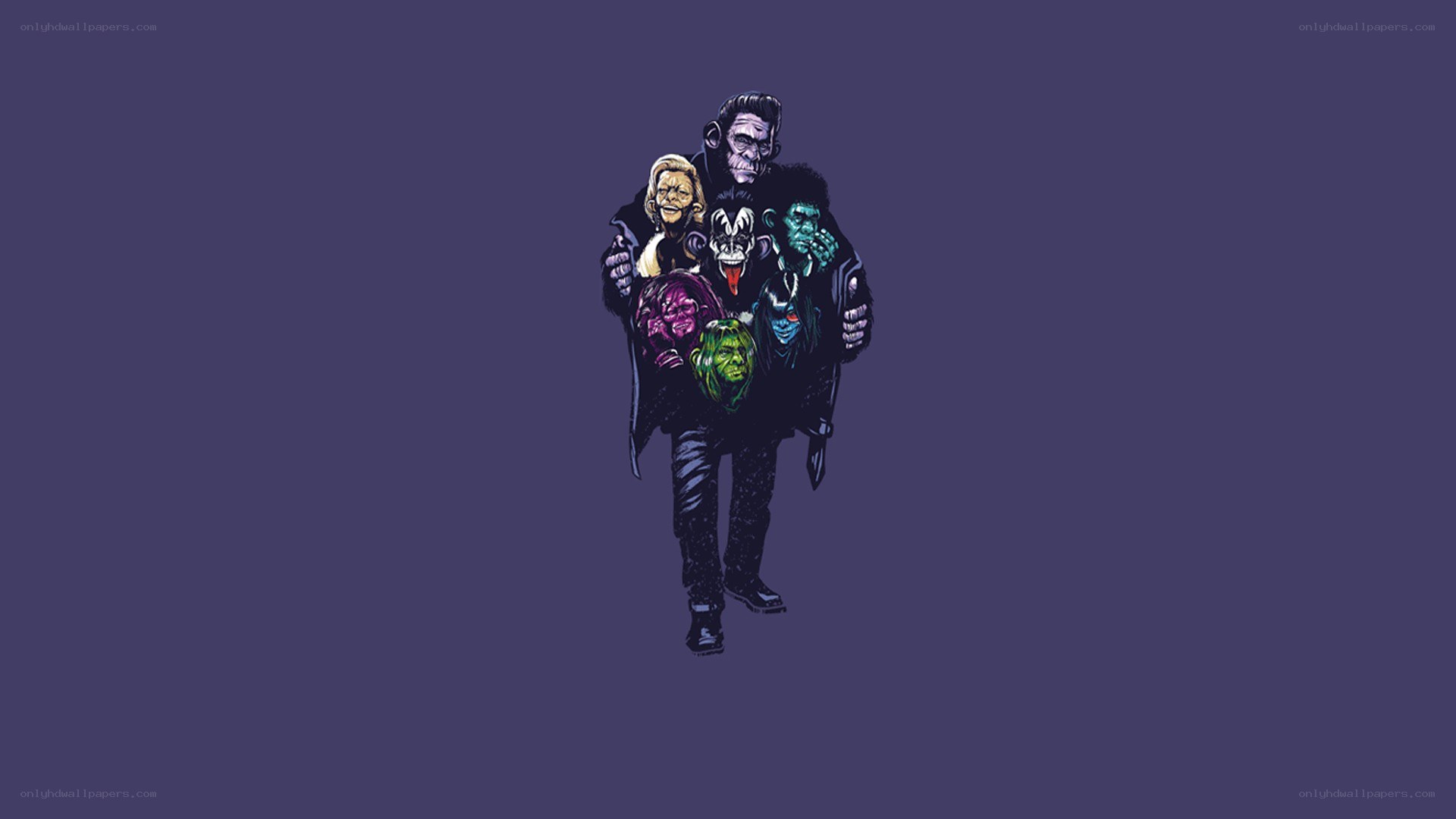 monster family illustration
