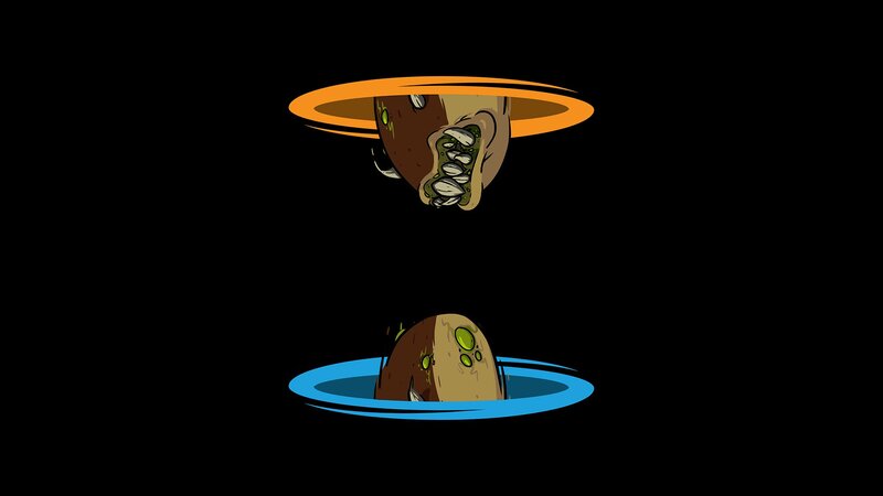 Monster Heads in Portals