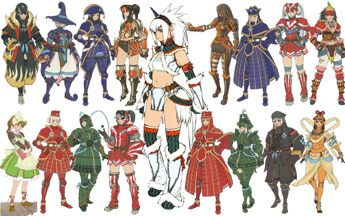 Monster Hunter character designs