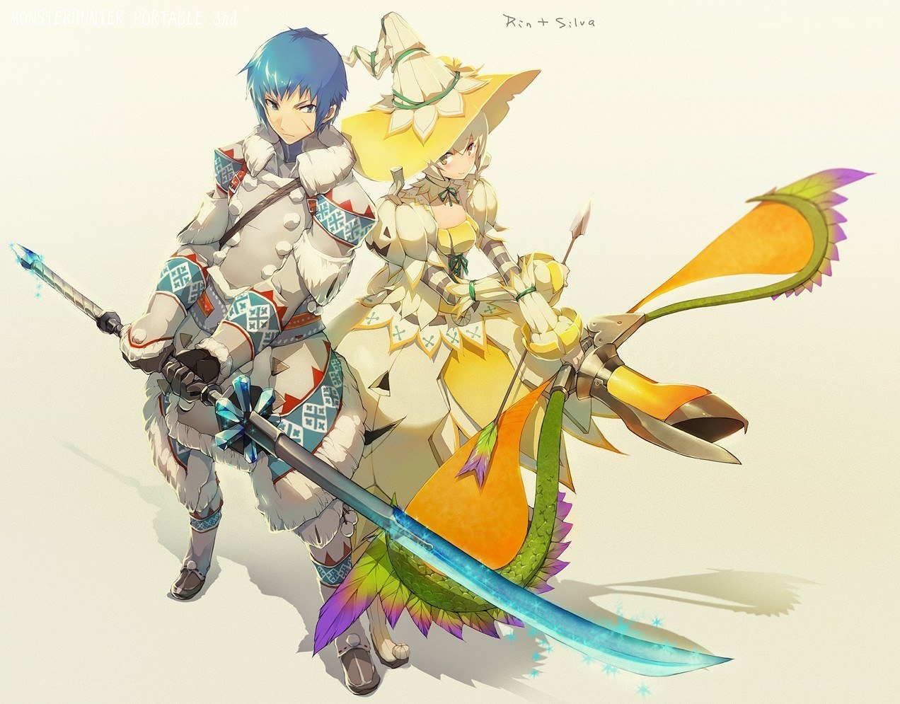 Monster Hunter characters Rin and Silva