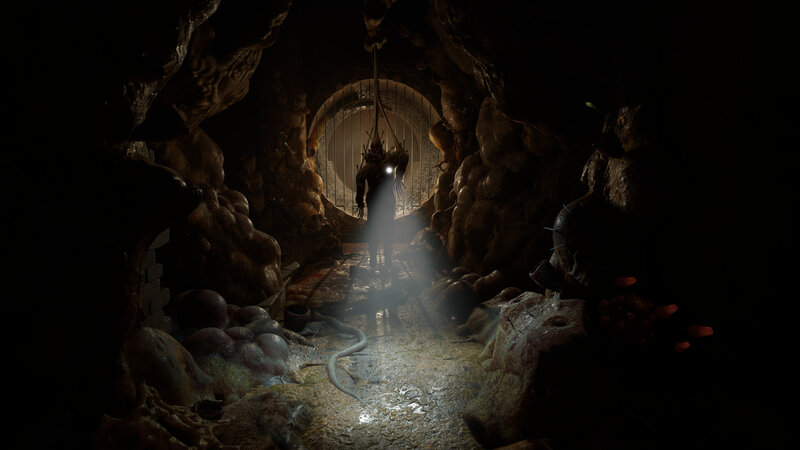 Monster in Dark Tunnel
