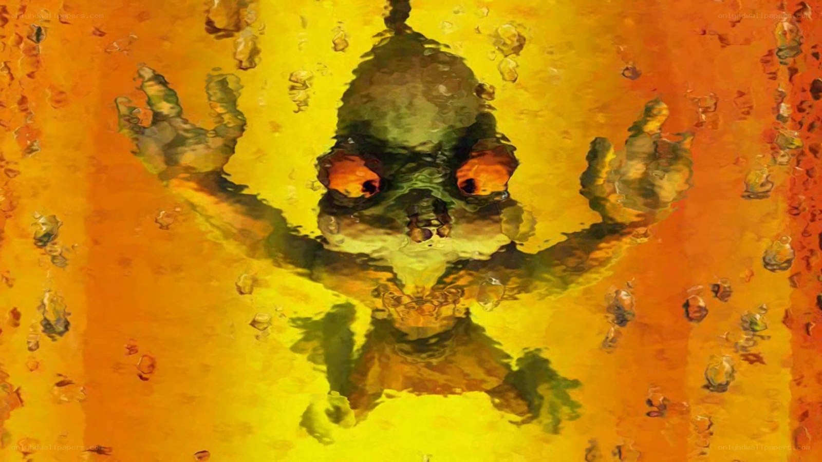 monster in molten liquid