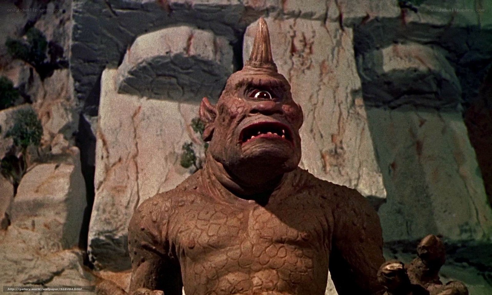 monster in rocky cave
