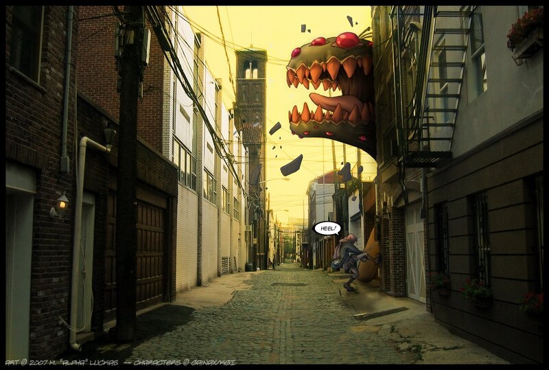 Monster in the alley
