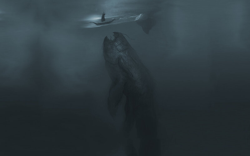 Monster in the deep sea