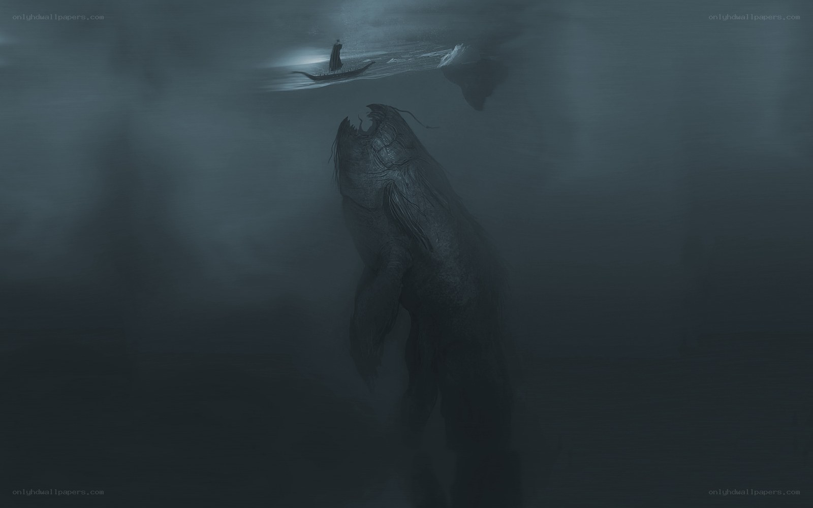 Monster in the deep sea