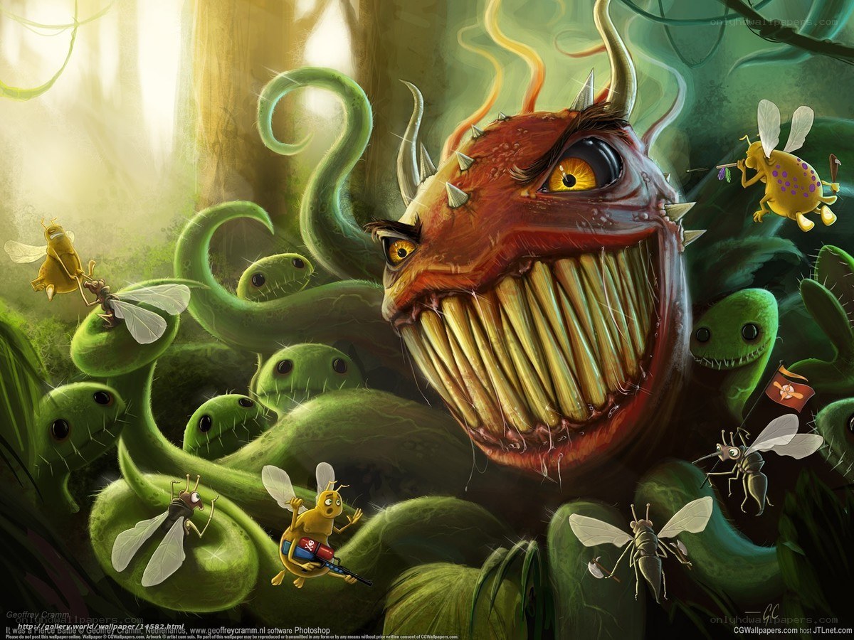 monster in the jungle