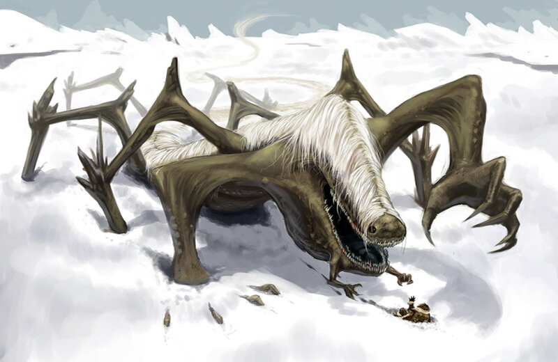 Monster in the snow