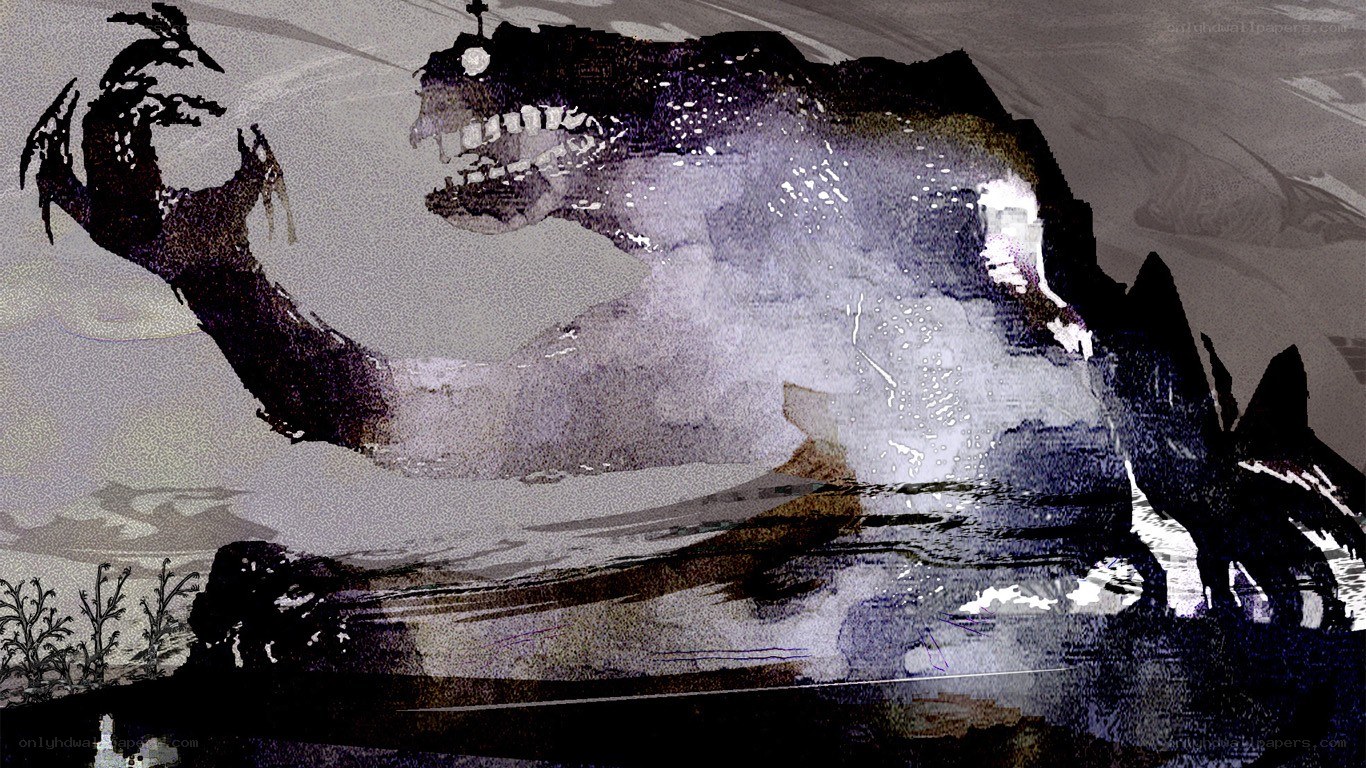 monster in the water