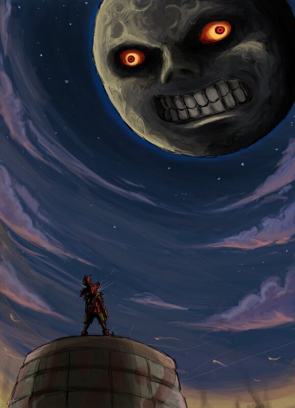 monster moon confronts lone warrior