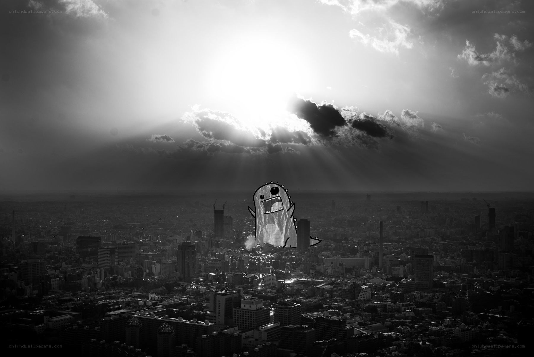 Monster over the city