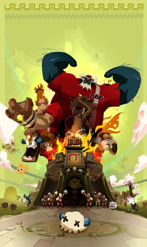 Monster team battle scene