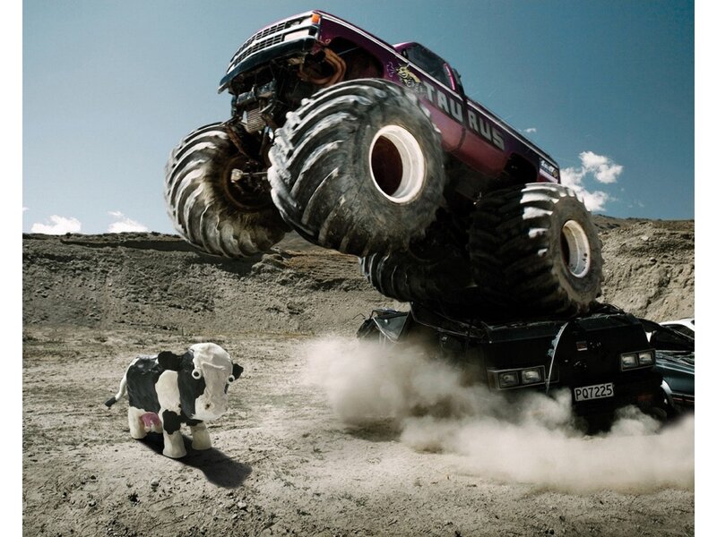 Monster Truck Jumping — Purple