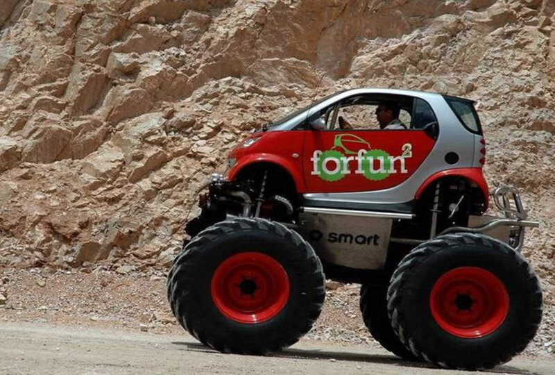 Monster Truck on Dirt — Red