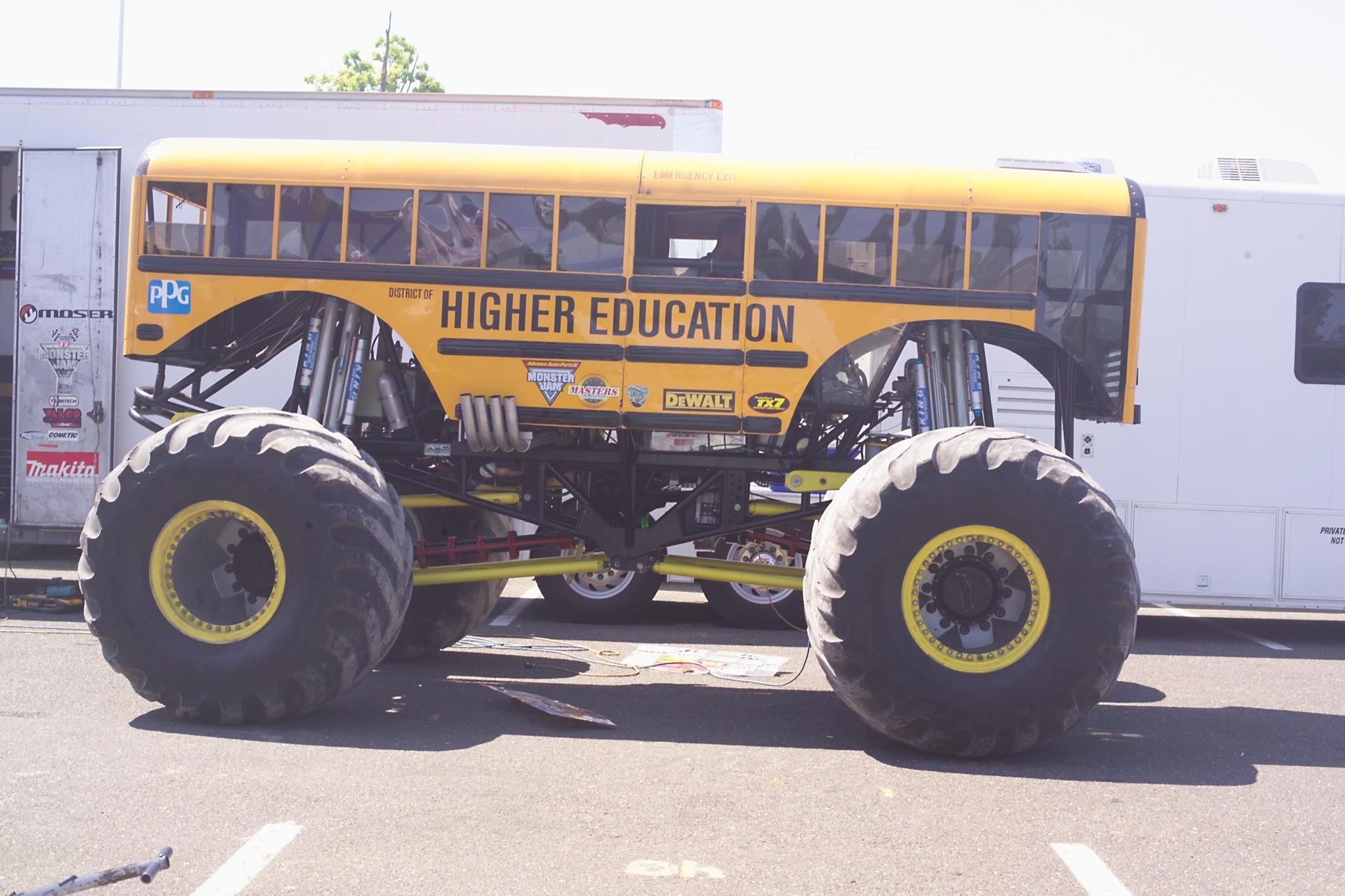 monster truck school bus