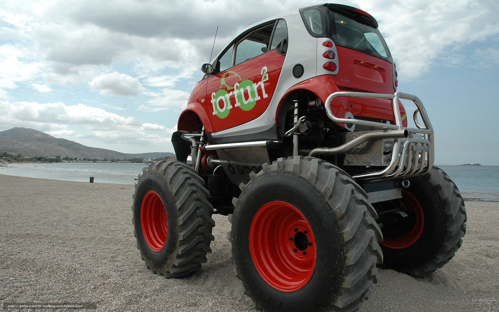 monster truck smart car