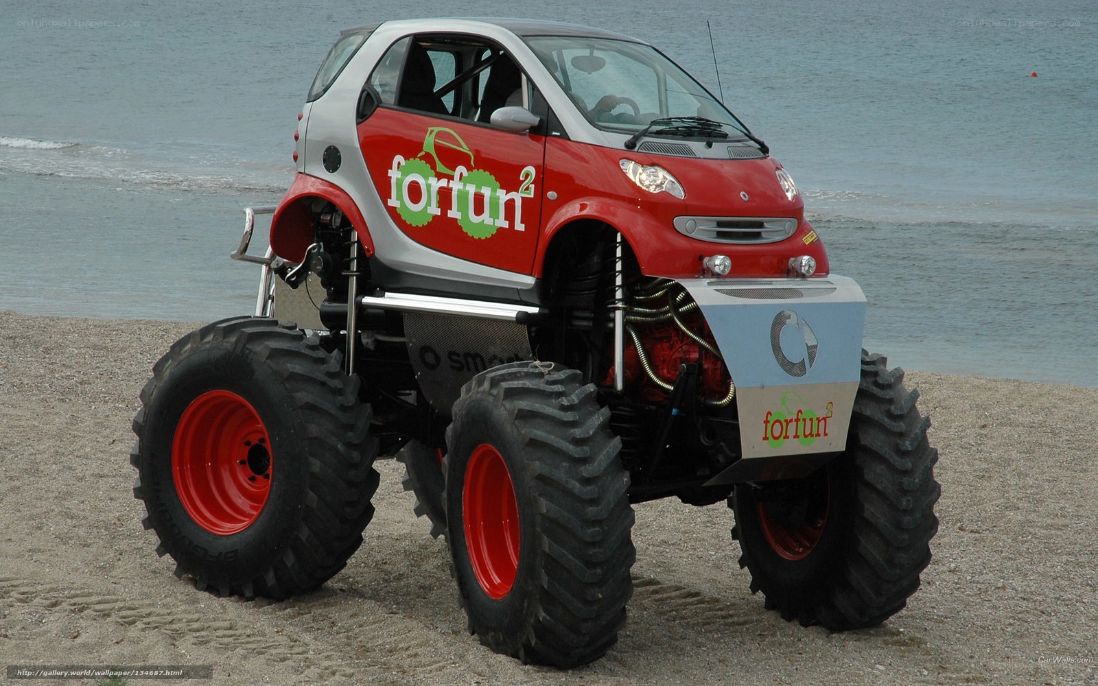 monster truck smart car