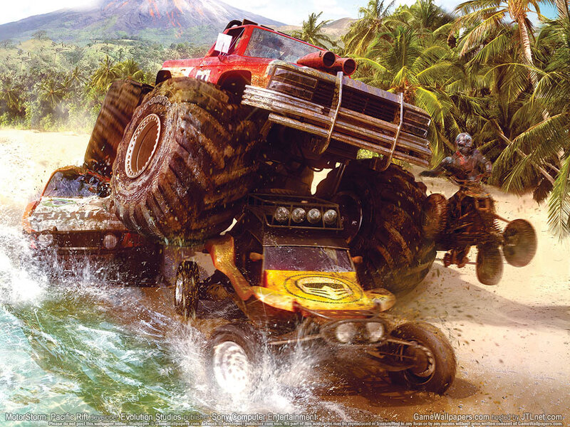 Monster Trucks on Beach