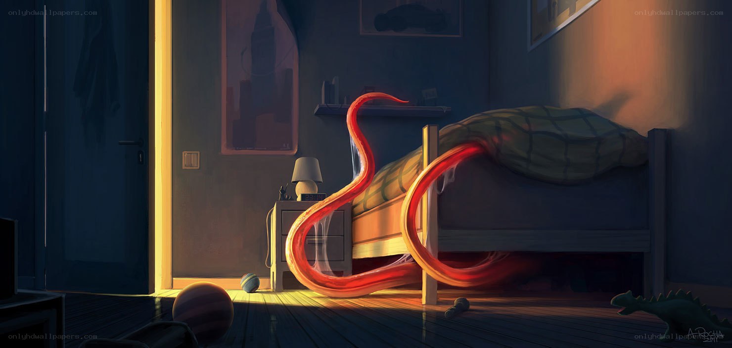 Monster under the bed