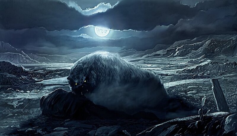 Monster under the moonlight