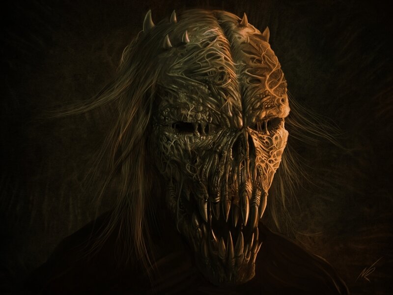 Monster with Spiky Head
