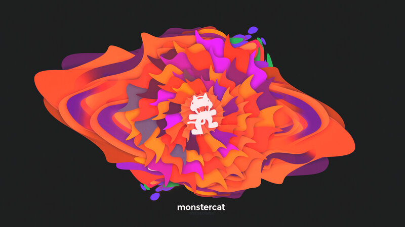 Monstercat Logo in Flower
