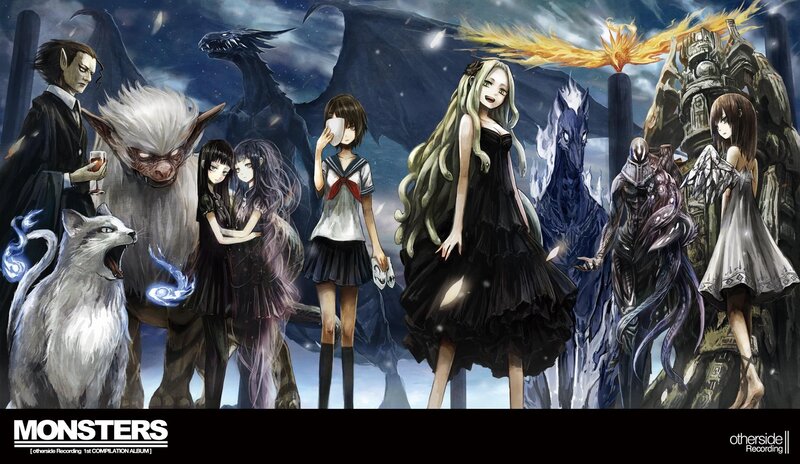 Monsters album art illustration