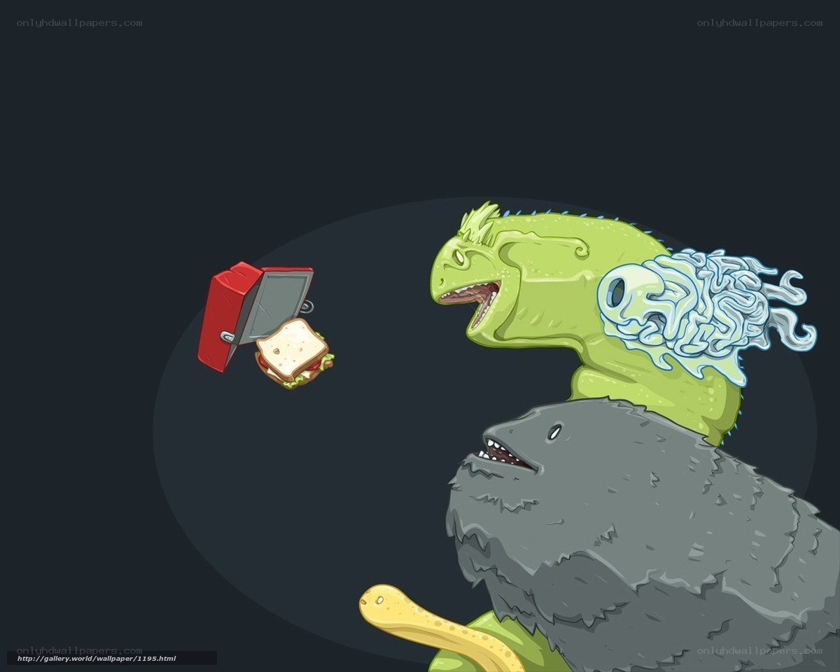 monsters and a sandwich