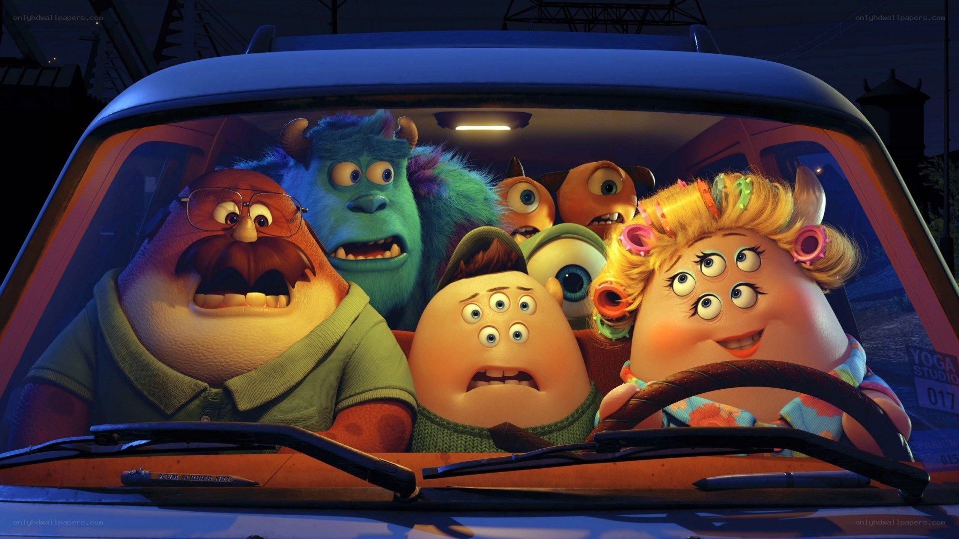 Monsters in a car