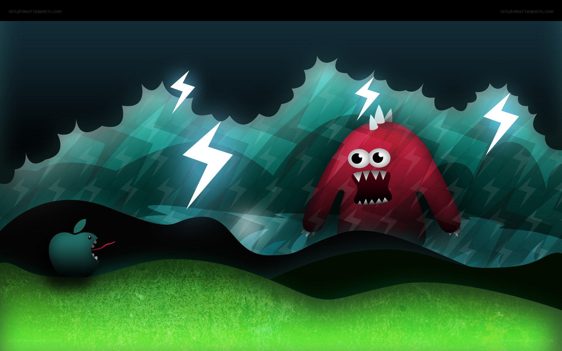 Monsters in a storm