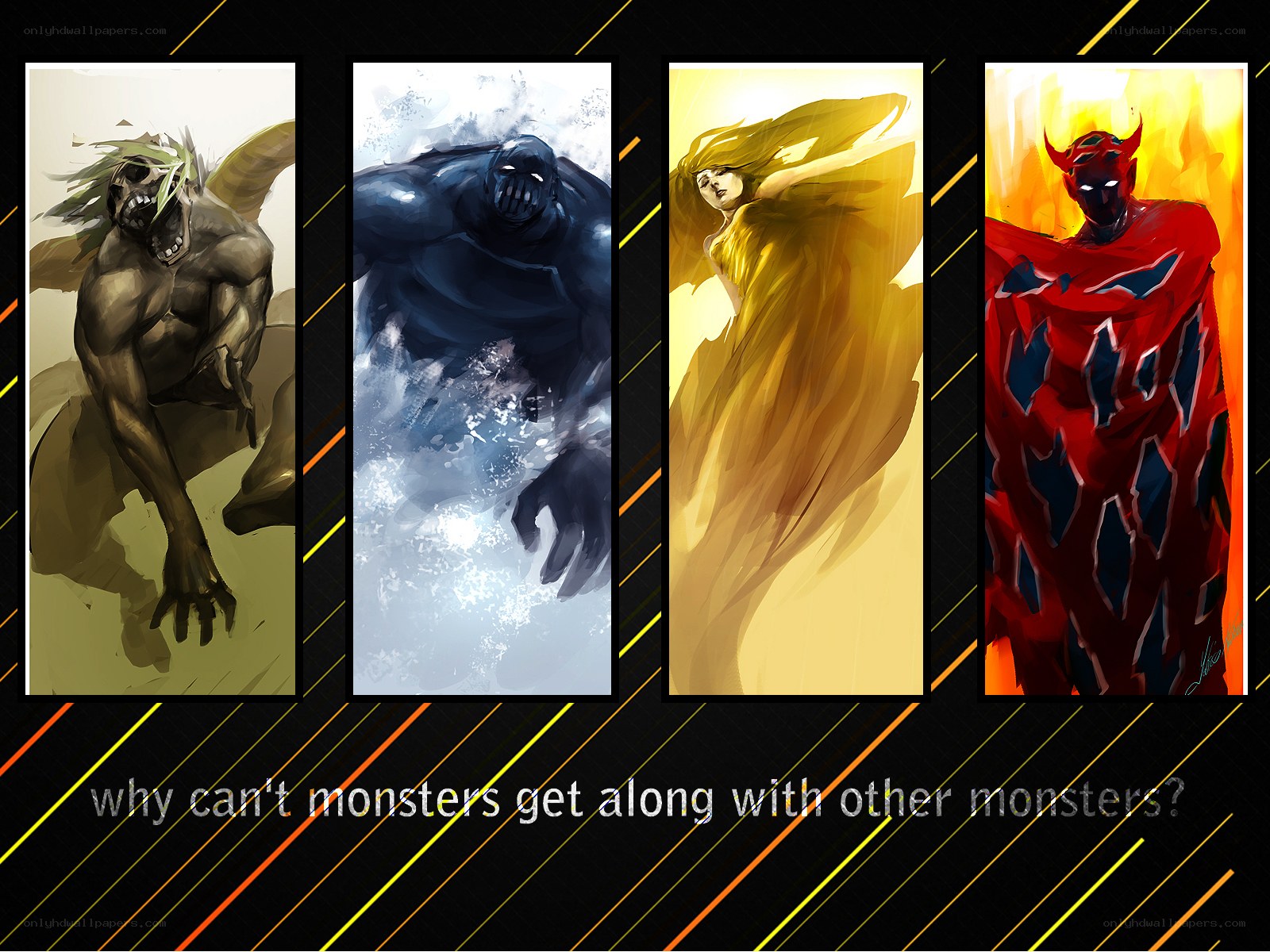 monsters in conflict