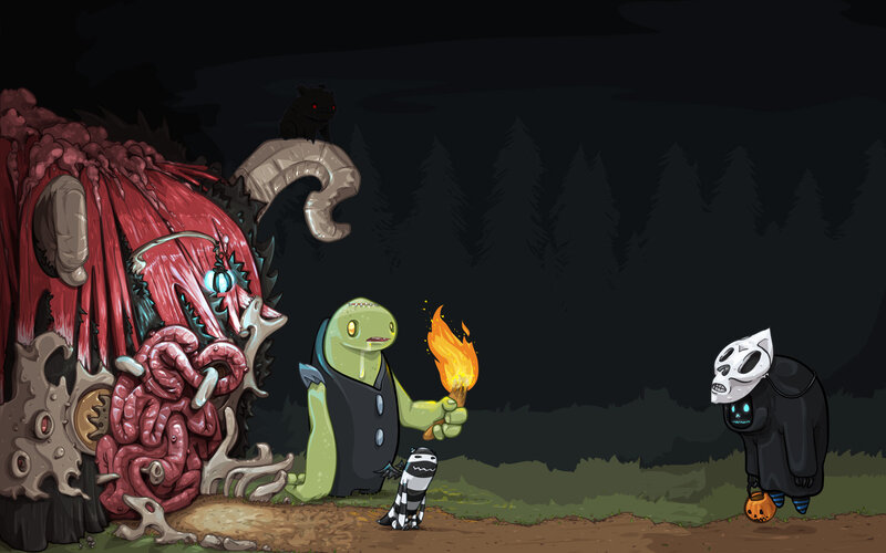 Monsters in the dark forest