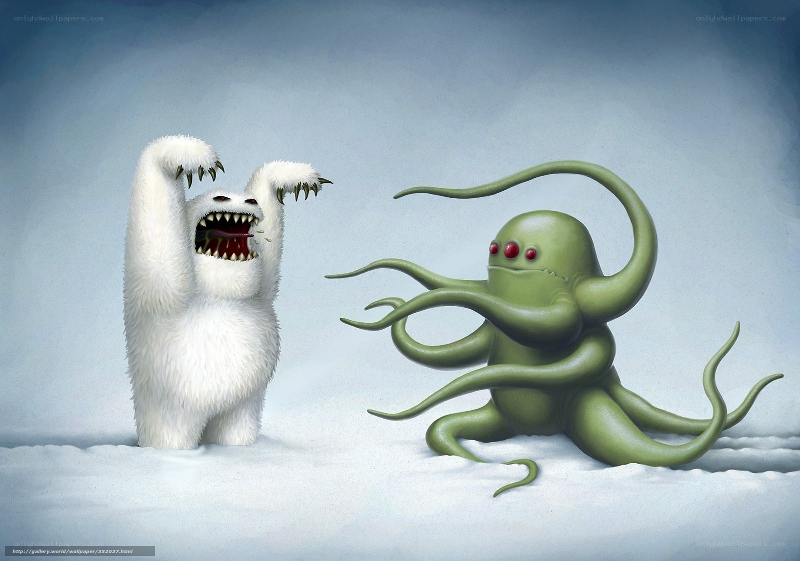Monsters in the snow