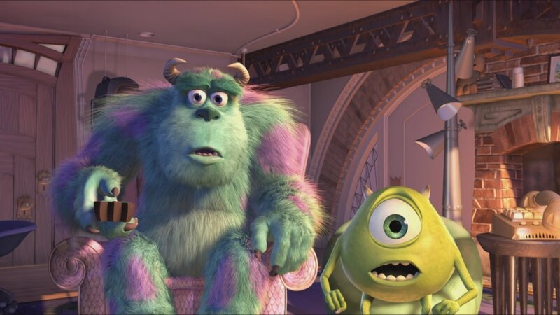 Monsters Inc characters in room
