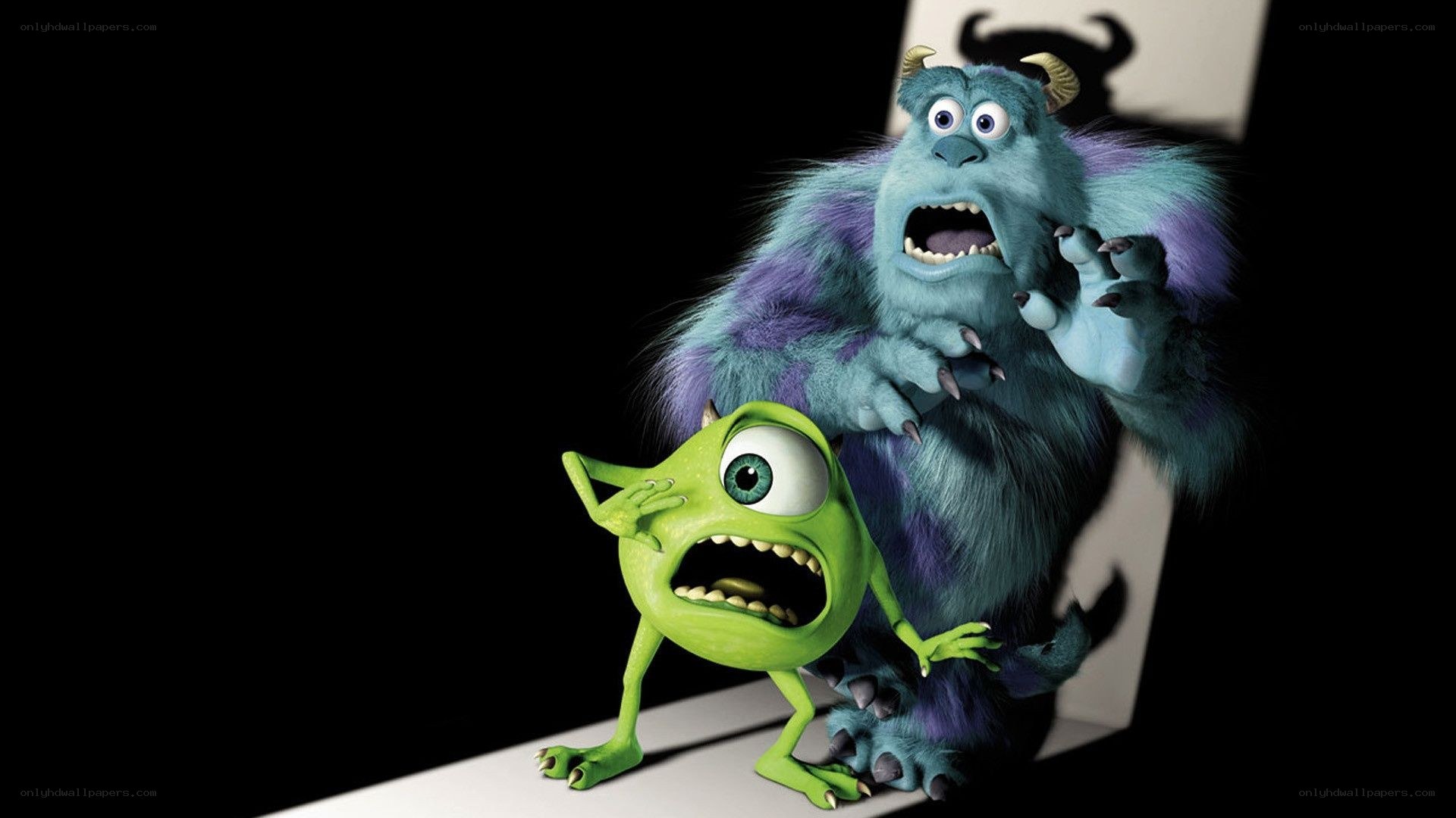 Monsters Inc characters in shock