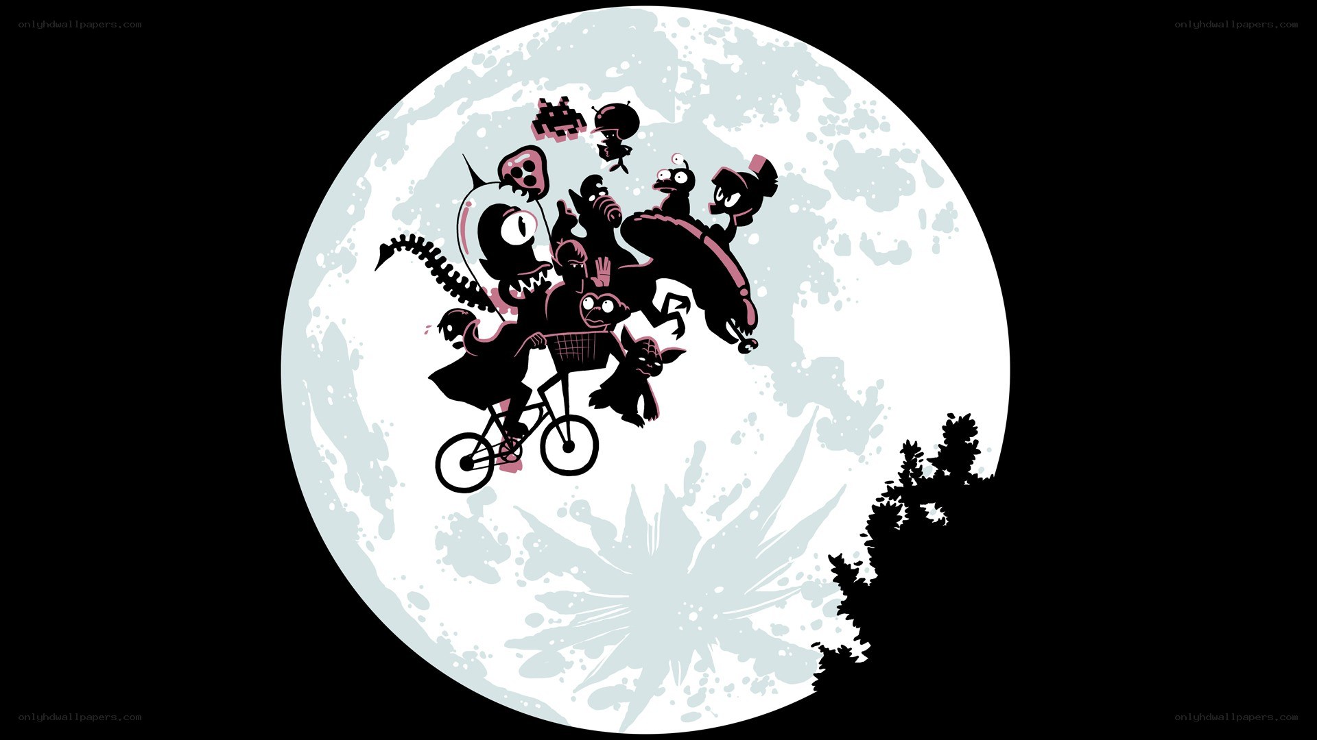 monsters on a moonlit ride