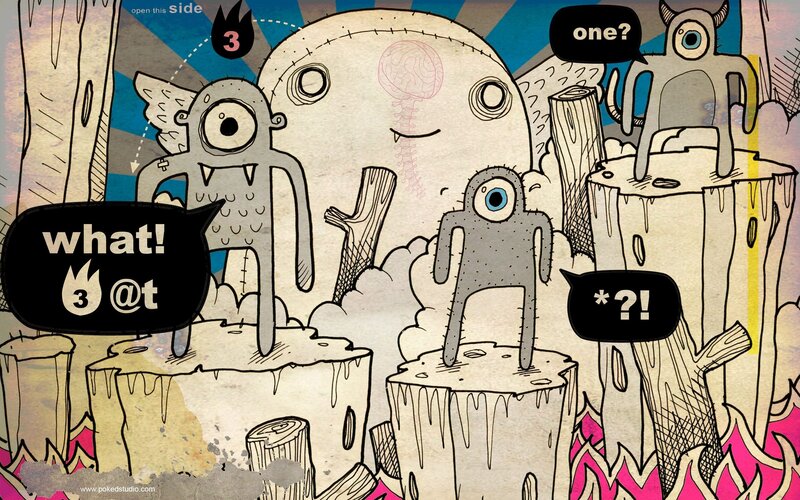 monsters on stumps