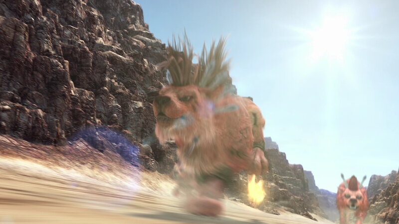 monsters running in desert