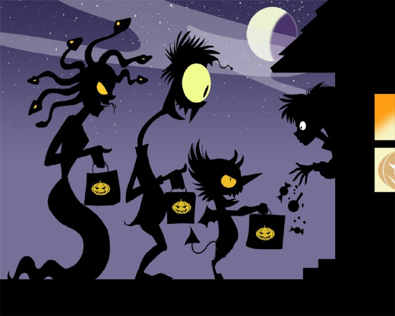 Monsters Trick-or-treating