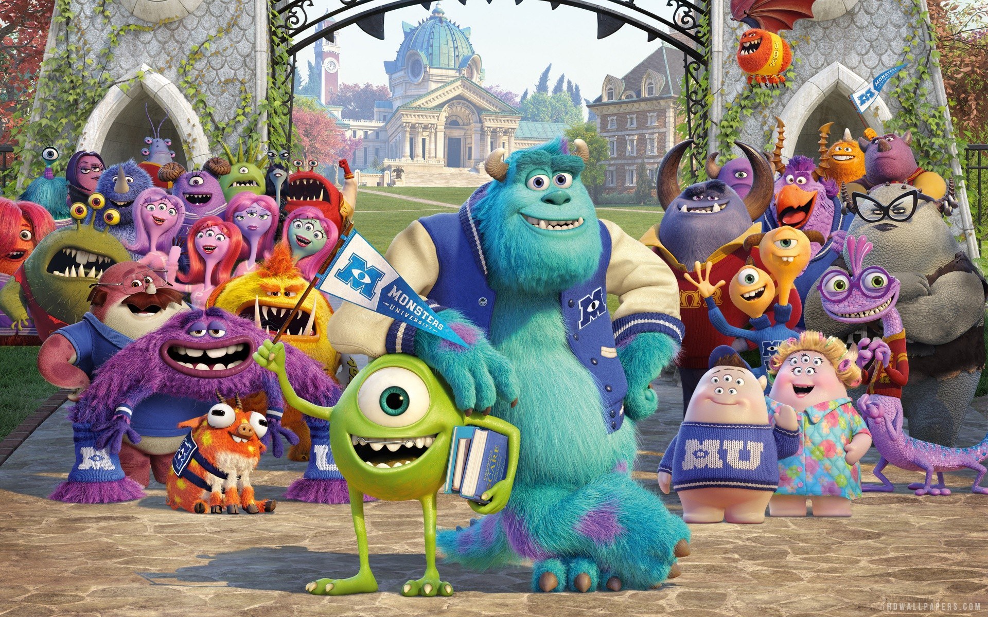 Monsters University characters