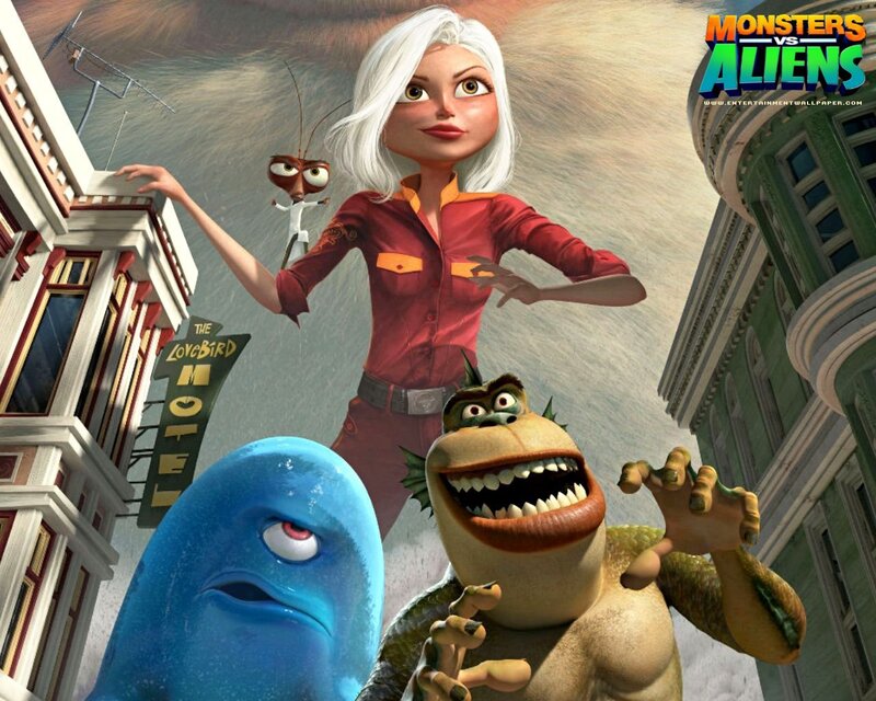 Monsters vs Aliens characters