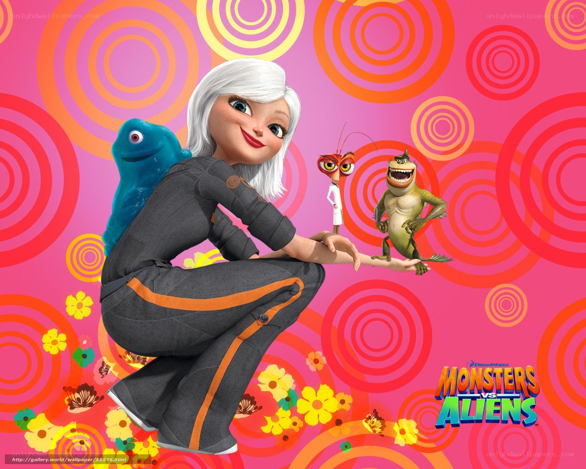 Monsters vs Aliens characters
