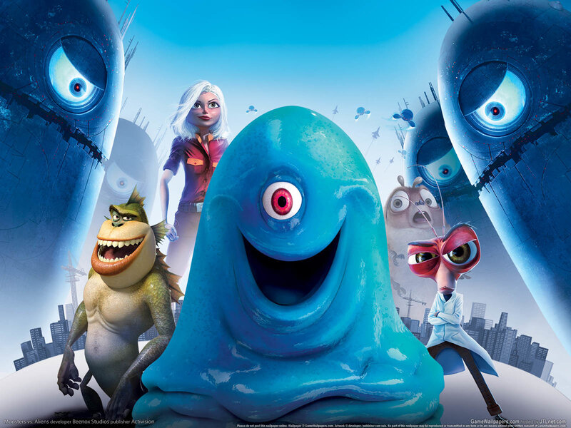 Monsters vs Aliens movie poster