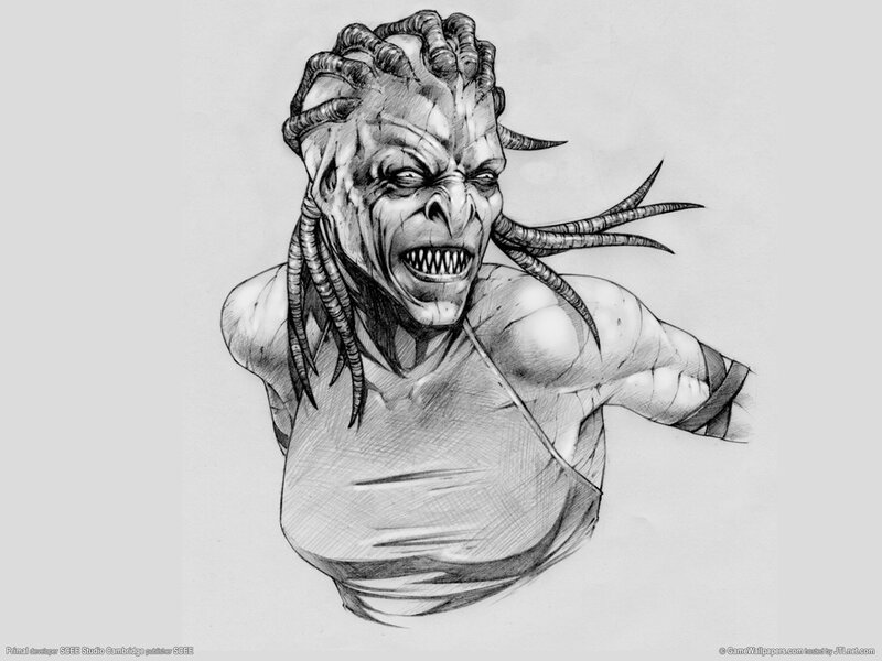 Monstrous Alien Creature — Black