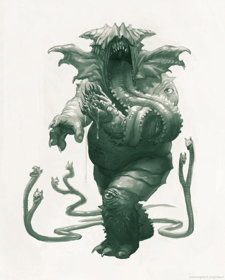 monstrous creature concept art