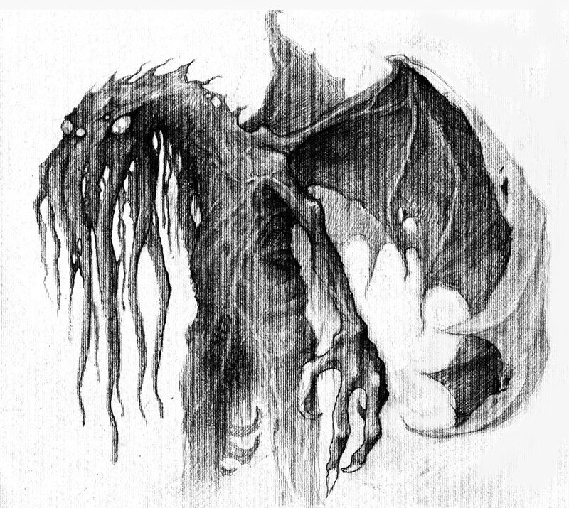 monstrous creature sketch