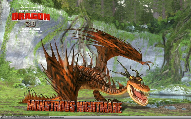 Monstrous Nightmare Dragon — Green, Dramatic